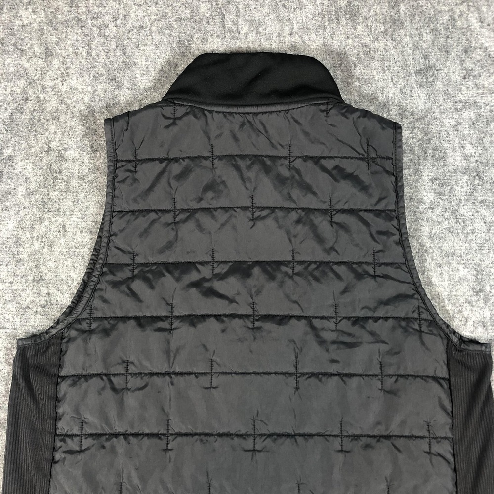 Nike Therma-Fit Running Vest Wome's Small Black Quilted‎ Zip Pockets Insulated - Picture 13 of 14